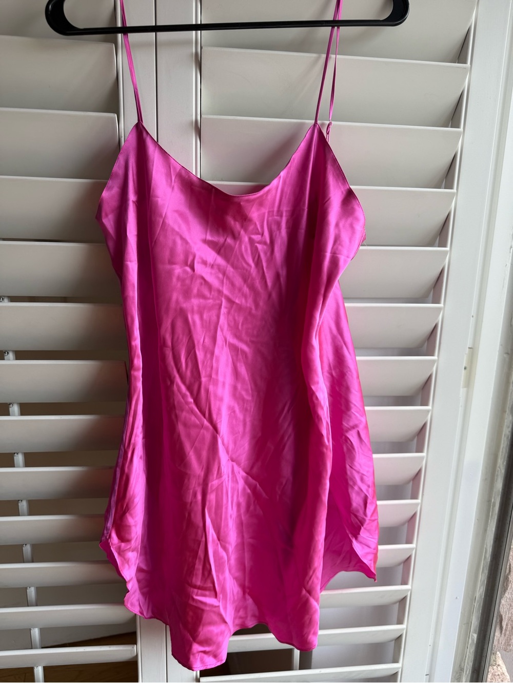 Vintage 100 percent silk sz M fusia / pink slip